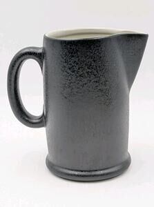 Dansk Earthstone Black Speckled Pitcher 6.5" Stoneware Ceramic VTG PT